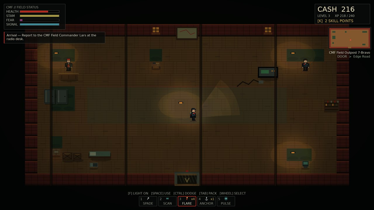 Field outpost hub interior